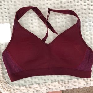 Burgundy Champion Sports Bra, Size Medium